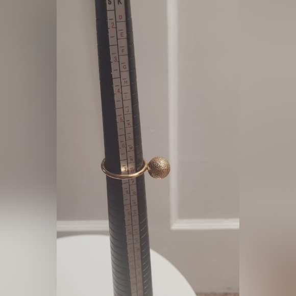 Coach Pave Crystal 3d Sphere Ball Gold Ring. 🌴 - Picture 2 of 4